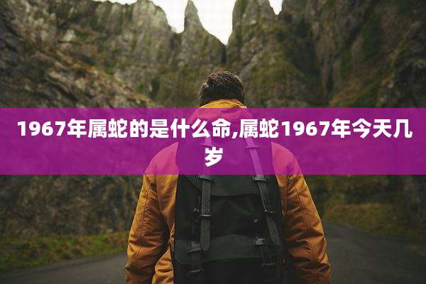 1967年属蛇的是什么命,属蛇1967年今天几岁