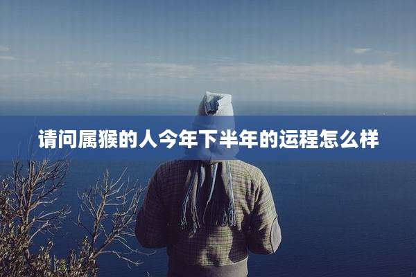 请问属猴的人今年下半年的运程怎么样