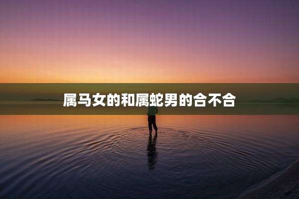 属马女的和属蛇男的合不合
