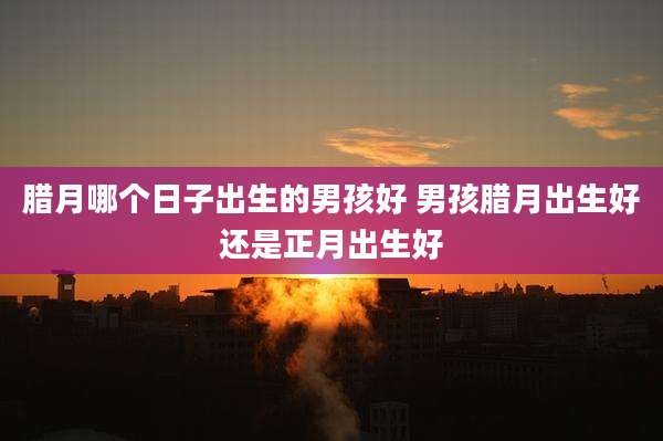 腊月哪个日子出生的男孩好 男孩腊月出生好还是正月出生好
