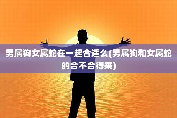 男属狗女属蛇在一起合适么(男属狗和女属蛇的合不合得来)