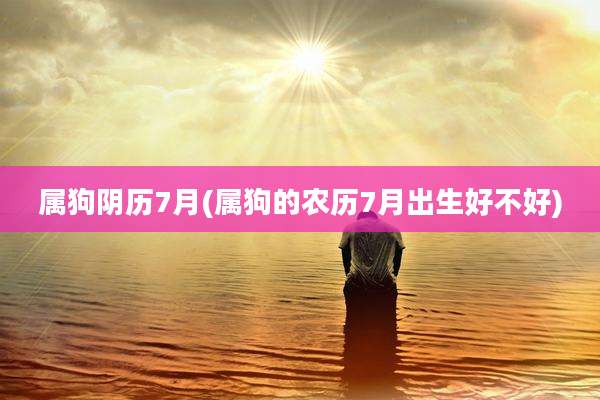 属狗阴历7月(属狗的农历7月出生好不好)
