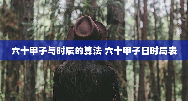六十甲子与时辰的算法 六十甲子日时局表