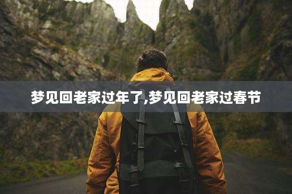 梦见回老家过年了,梦见回老家过春节