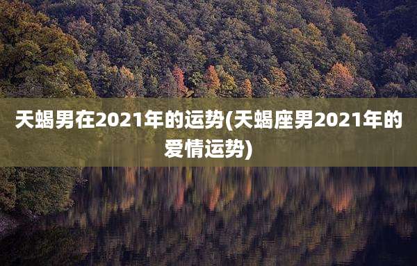 天蝎男在2021年的运势(天蝎座男2021年的爱情运势)