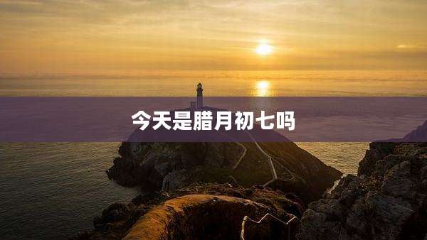 今天是腊月初七吗