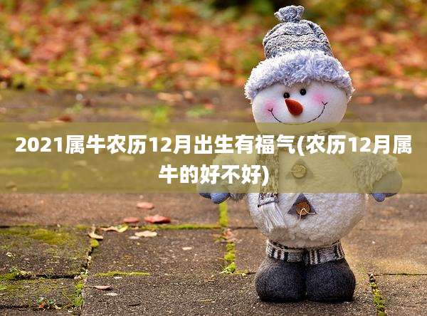 2021属牛农历12月出生有福气(农历12月属牛的好不好)