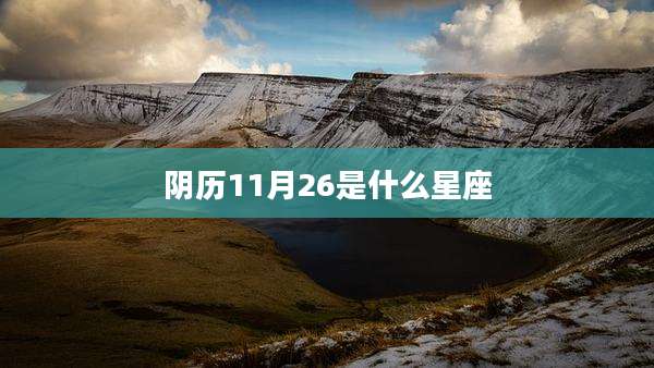 阴历11月26是什么星座