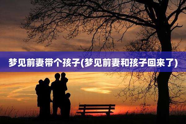 梦见前妻带个孩子(梦见前妻和孩子回来了)