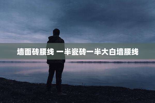 墙面砖腰线 一半瓷砖一半大白墙腰线