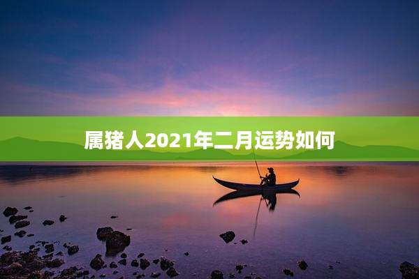 属猪人2021年二月运势如何