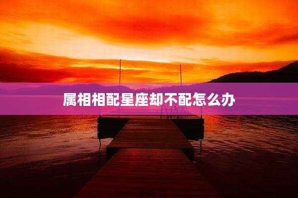 属相相配星座却不配怎么办