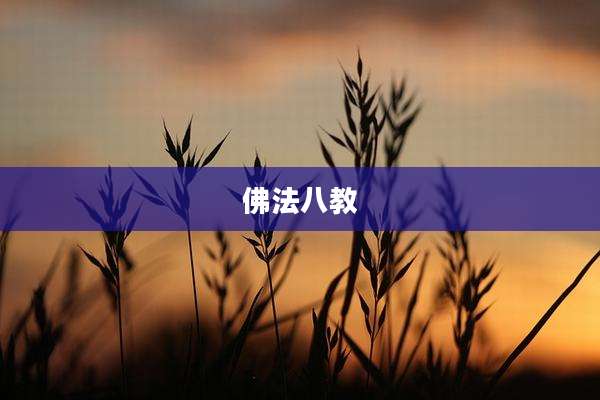 佛法八教