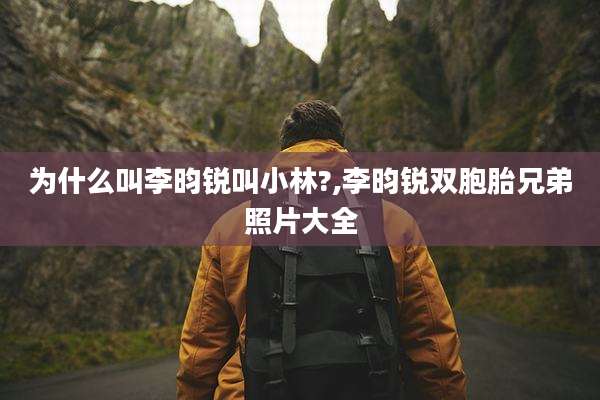 为什么叫李昀锐叫小林?,李昀锐双胞胎兄弟照片大全