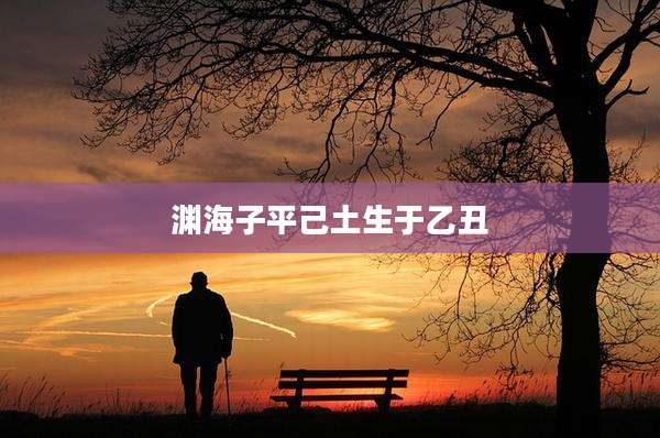 渊海子平己土生于乙丑