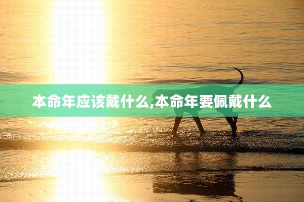 本命年应该戴什么,本命年要佩戴什么