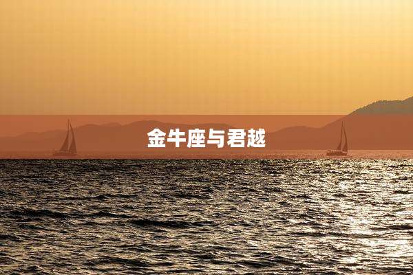 金牛座与君越
