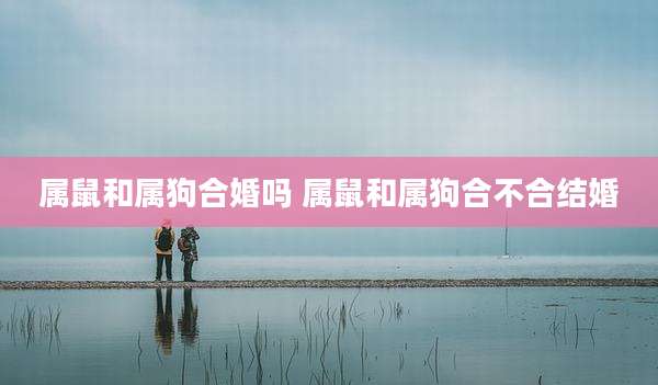 属鼠和属狗合婚吗 属鼠和属狗合不合结婚