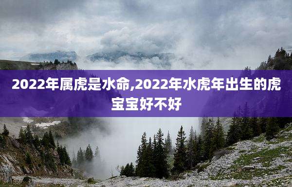 2022年属虎是水命,2022年水虎年出生的虎宝宝好不好