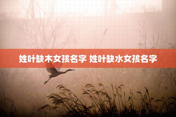 姓叶缺木女孩名字 姓叶缺水女孩名字