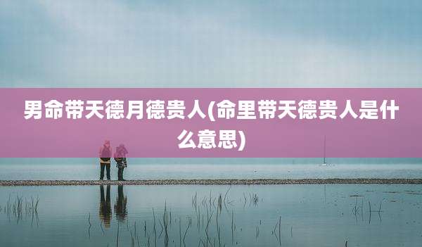 男命带天德月德贵人(命里带天德贵人是什么意思)