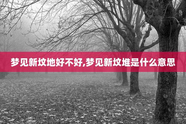 梦见新坟地好不好,梦见新坟堆是什么意思