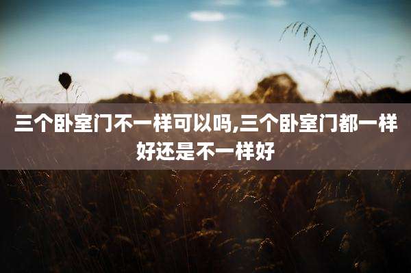 三个卧室门不一样可以吗,三个卧室门都一样好还是不一样好