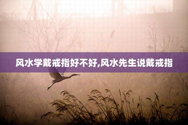 风水学戴戒指好不好,风水先生说戴戒指