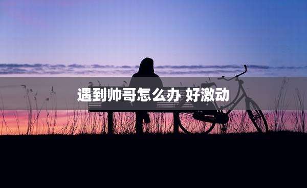 遇到帅哥怎么办 好激动