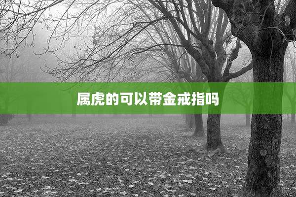 属虎的可以带金戒指吗