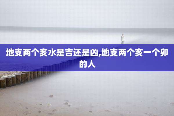 地支两个亥水是吉还是凶,地支两个亥一个卯的人