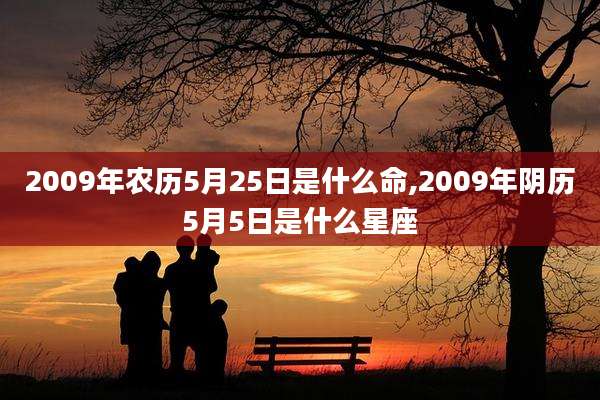 2009年农历5月25日是什么命,2009年阴历5月5日是什么星座