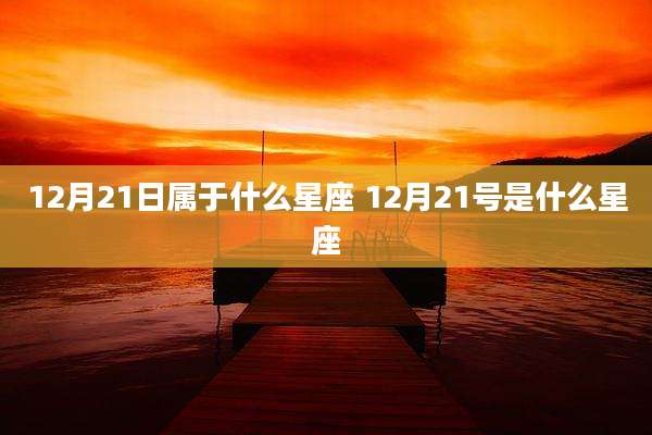 12月21日属于什么星座 12月21号是什么星座