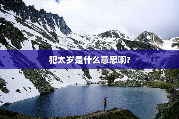 犯太岁是什么意思啊?