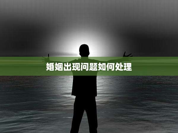 婚姻出现问题如何处理