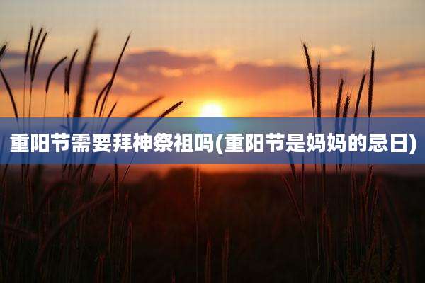重阳节需要拜神祭祖吗(重阳节是妈妈的忌日)