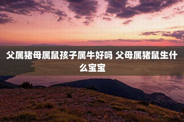 父属猪母属鼠孩子属牛好吗 父母属猪鼠生什么宝宝