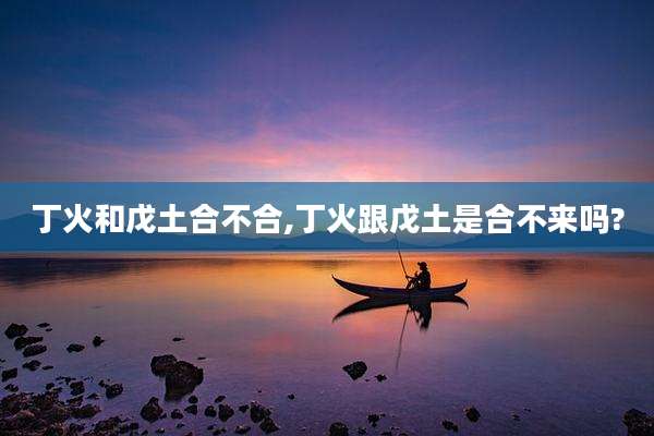 丁火和戊土合不合,丁火跟戊土是合不来吗?