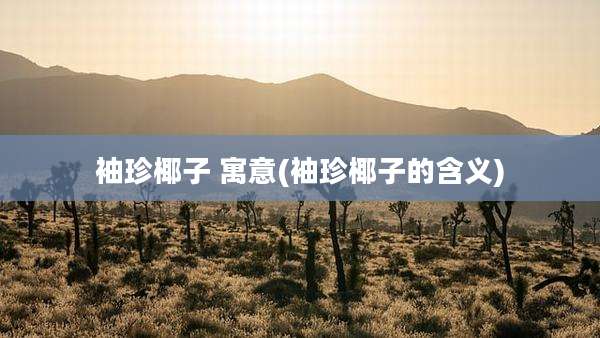 袖珍椰子 寓意(袖珍椰子的含义)