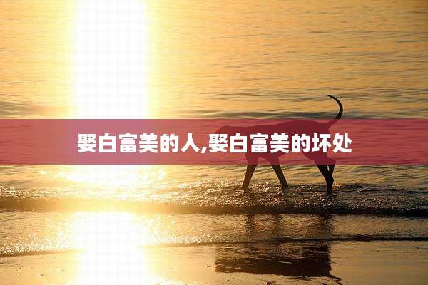 娶白富美的人,娶白富美的坏处
