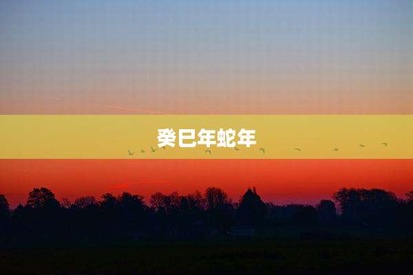癸巳年蛇年