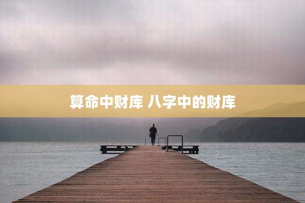 算命中财库 八字中的财库