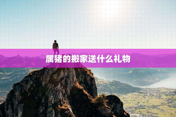 属猪的搬家送什么礼物