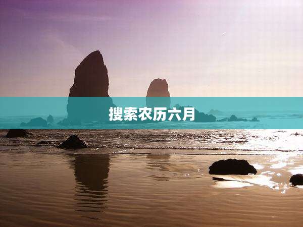 搜索农历六月