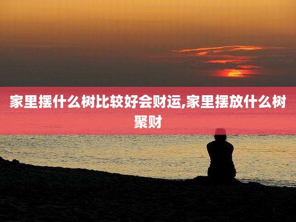 家里摆什么树比较好会财运,家里摆放什么树聚财