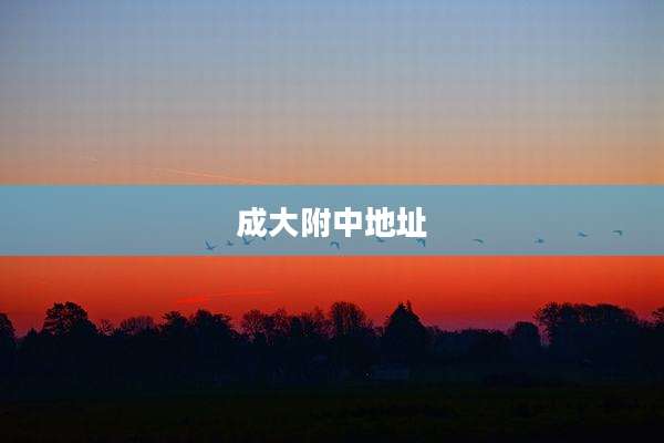 成大附中地址