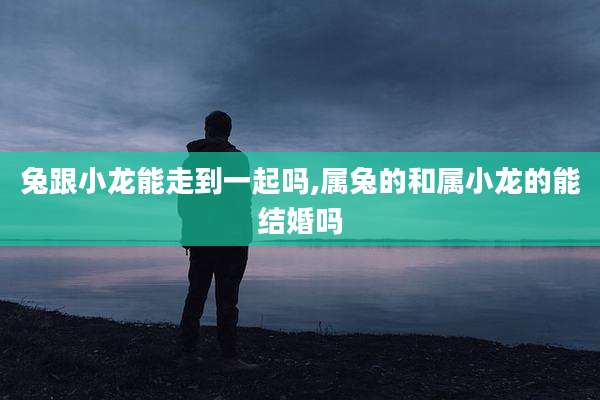 兔跟小龙能走到一起吗,属兔的和属小龙的能结婚吗