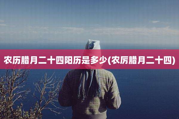 农历腊月二十四阳历是多少(农厉腊月二十四)