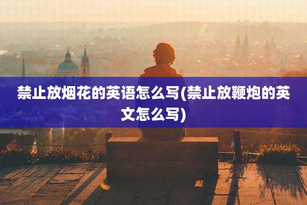 禁止放烟花的英语怎么写(禁止放鞭炮的英文怎么写)