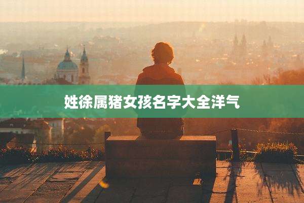姓徐属猪女孩名字大全洋气